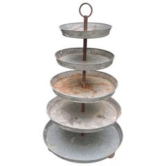 Vintage Five-Tiered French Plant Stand Centerpiece 8