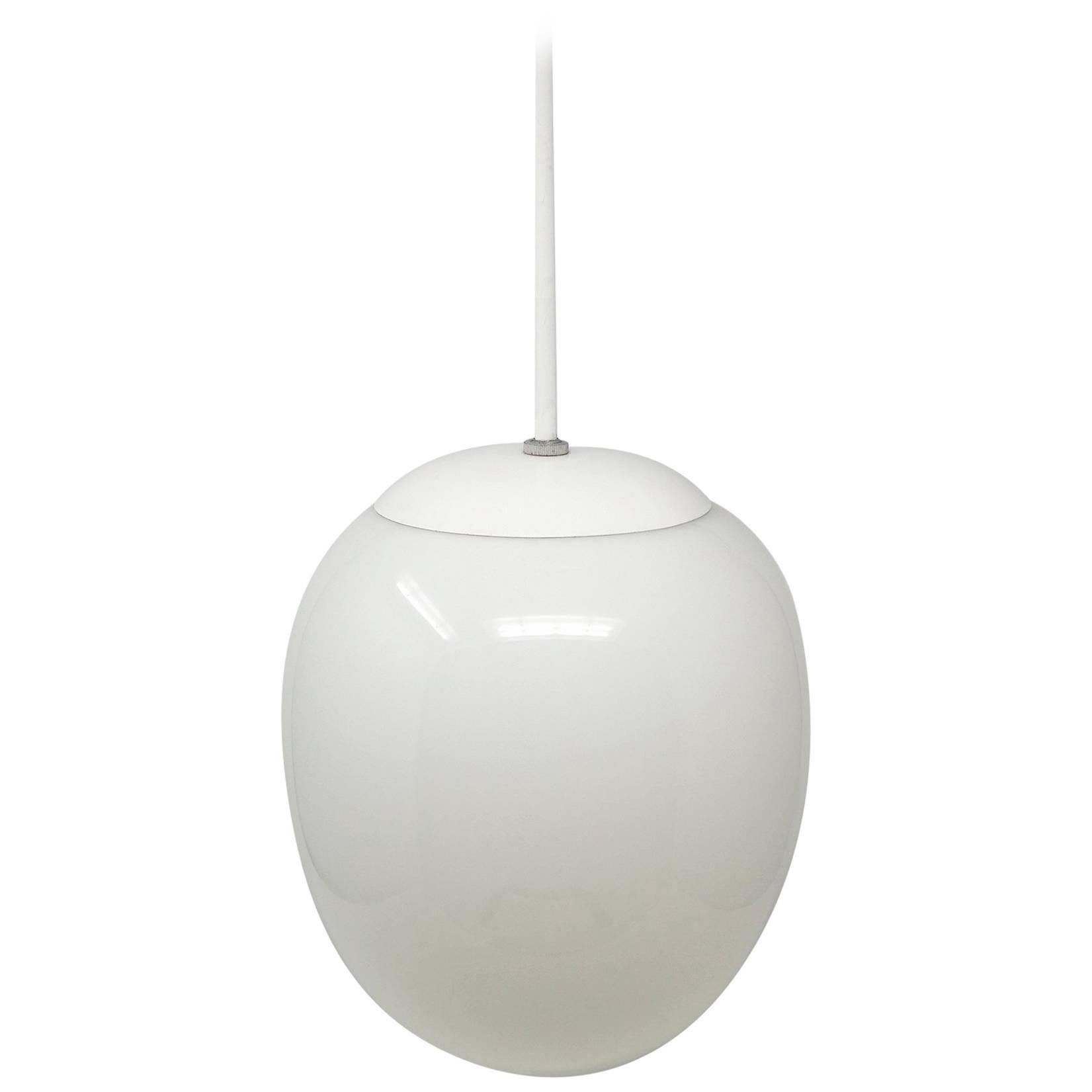 Egg Shaped Pendant Light (four available) For Sale