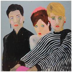 
The Human League, 
 1980s Portrait Painting by Alan Fears Pop Art Music
