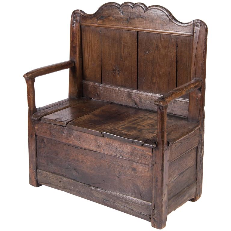 18th Century French Settle Bench at 1stDibs settle chair, settle seat