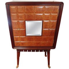 Paolo Buffa Attributed Cabinet with Interesting Brass Hardware, Made in Milan 9