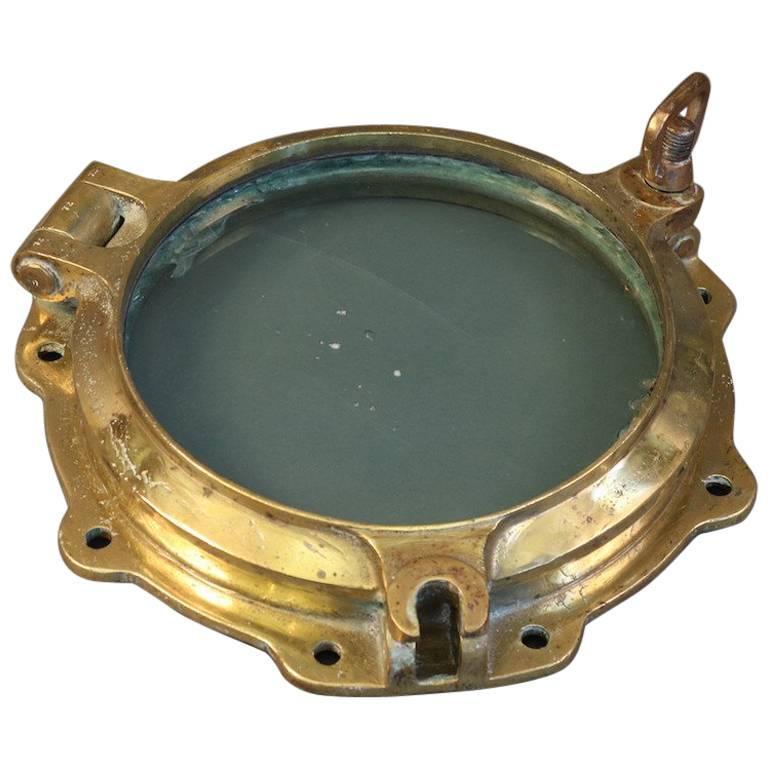 Large Brass Porthole For Sale at 1stDibs