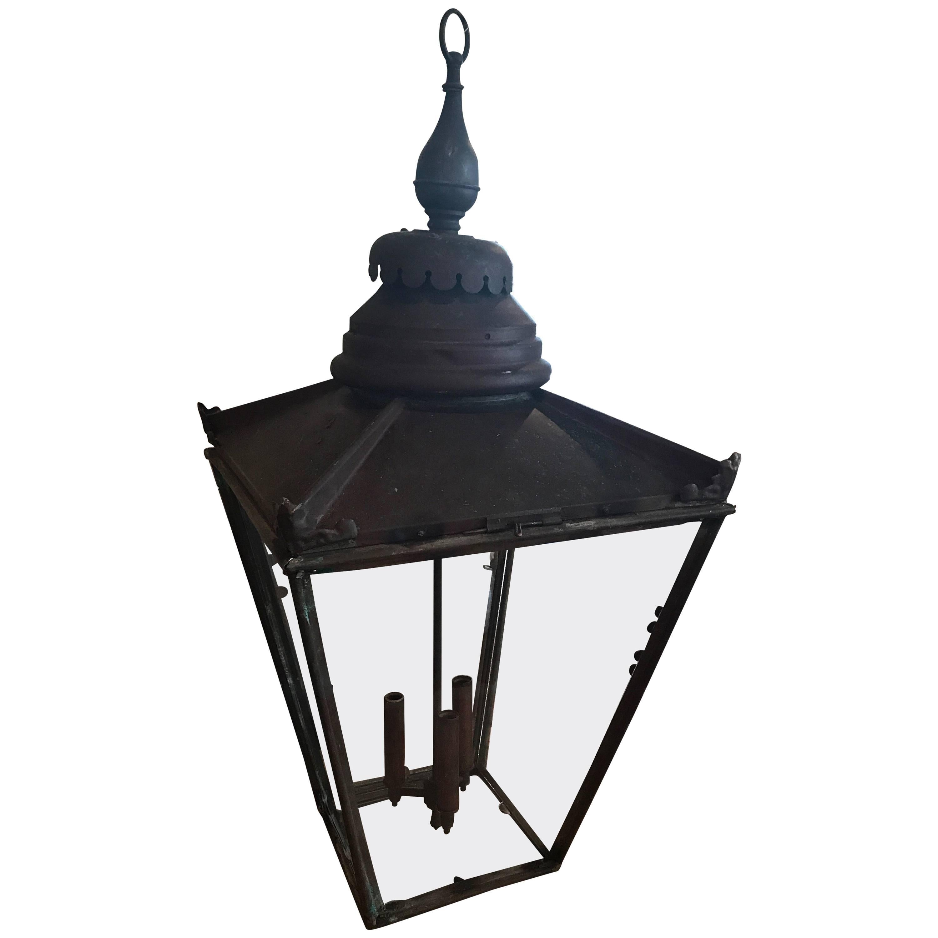19th Century English Copper Lantern
