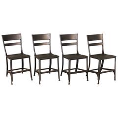 Set of Four Vintage Toledo Metal, Steel Dining Side Chairs, Mid-Century Modern 5