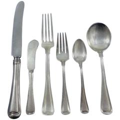 Old French by Gorham Sterling Silver Flatware Dinner Service 12 Set of 76 Pieces 8
