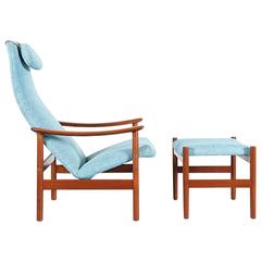 Alf Svensson Teak Lounge Chair with Ottoman for Ljungs Industrier 11