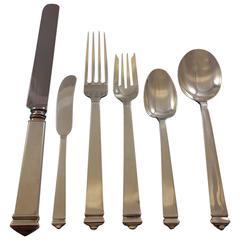 Retro Hampton by Tiffany and Co. Sterling Silver Flatware Set 12 Service 72 Pcs Dinner