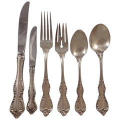 Debussy by Towle Sterling Silver Flatware Set For 12 Service 77 Pieces
