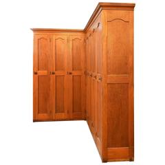 Oak Corner Locker Unit