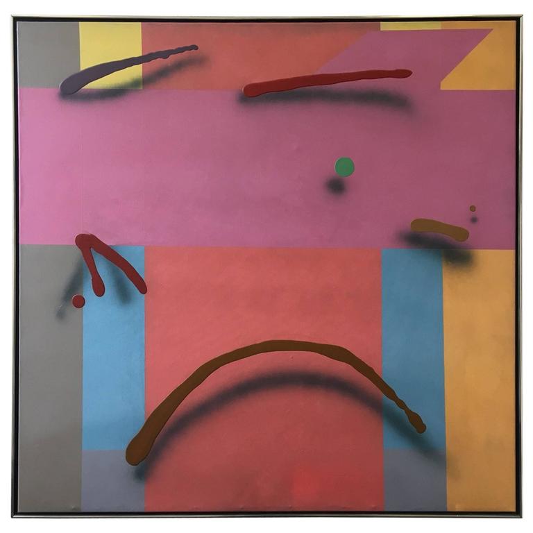 Original Oil On Canvas Abstract Painting By R Weston For Sale At 1stdibs original-oil-on-canvas-abstract-painting-by-r-weston-for-sale-at-1stdibs