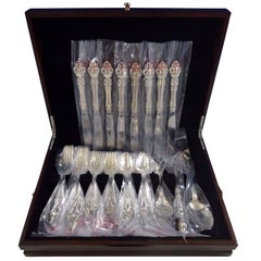 Retro Spanish Baroque by Reed and Barton Sterling Silver Flatware Set 35 Pc New