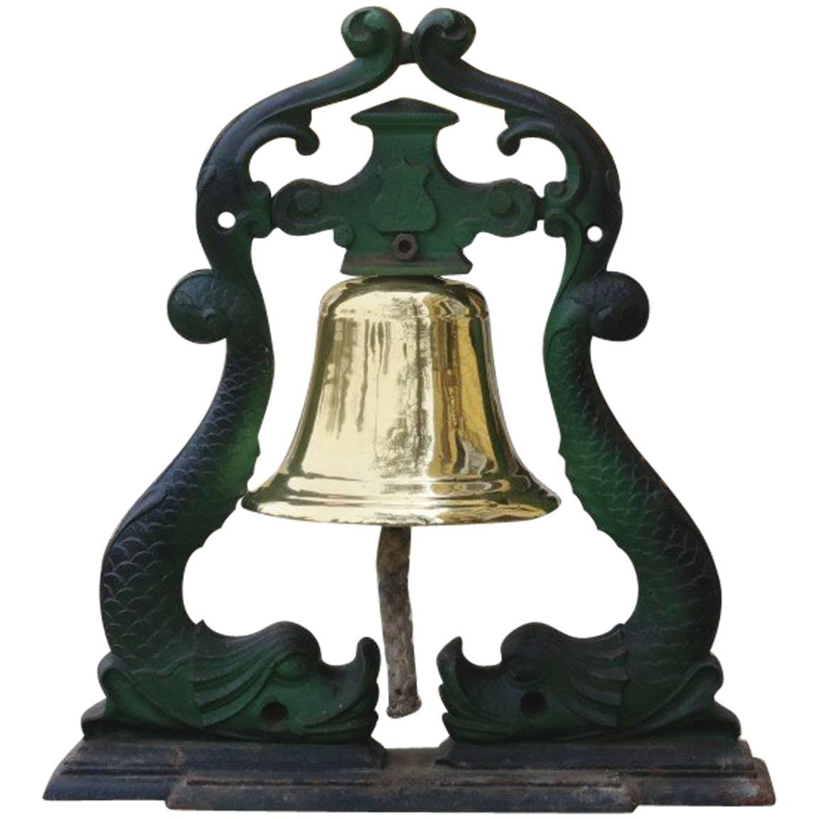 Brass Bell on Iron Frame