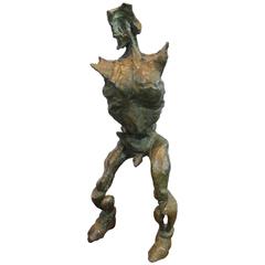 Bronze Mid-Century Abstracted Nude Sculpture