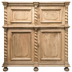 Antique Wood Four-Door Cabinet