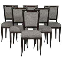Set of Six Art Deco Style Dining Chairs at 1stdibs