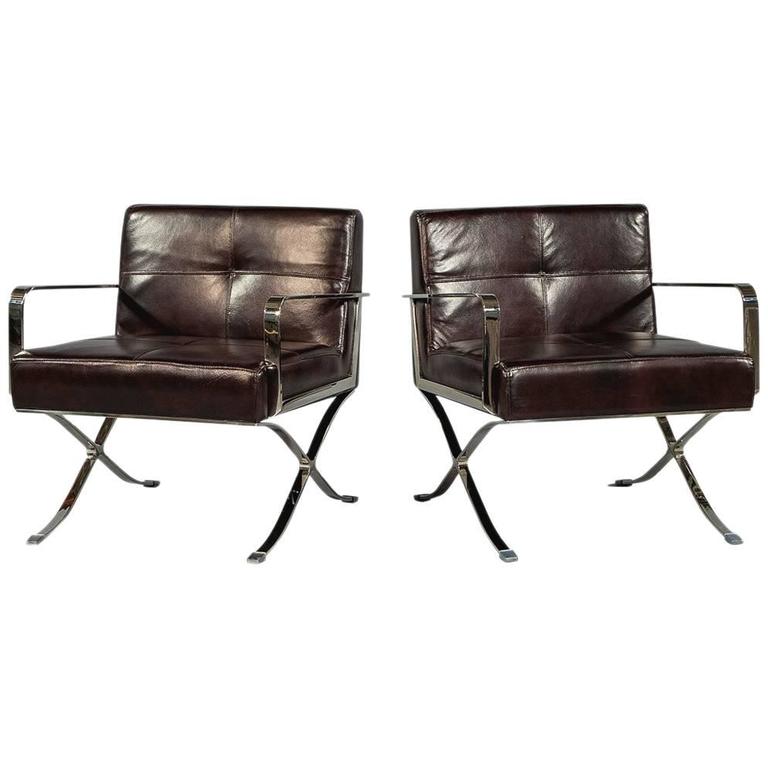 Pair Vintage Vinyl Recliner Lounge Chairs For Sale at 1stdibs