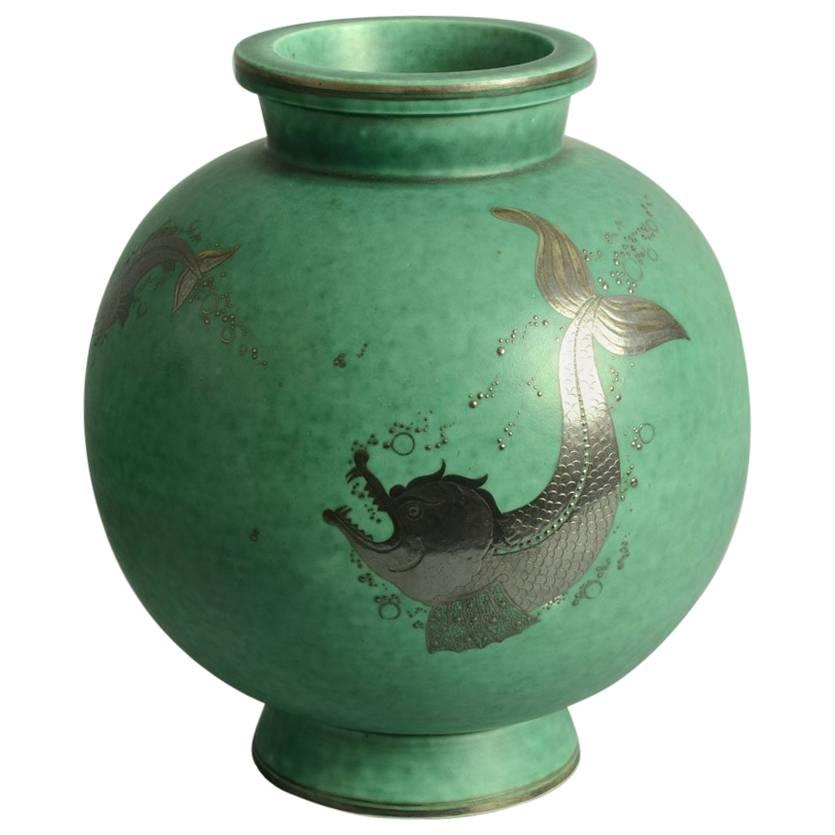 Argenta Vase by Wilhelm Kage for Gustavsberg, Sweden