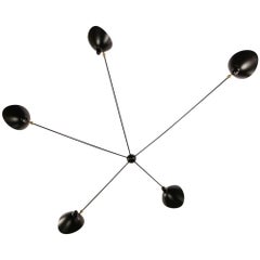 Serge Mouille - Spider Sconce with 5 Arms in Black or White