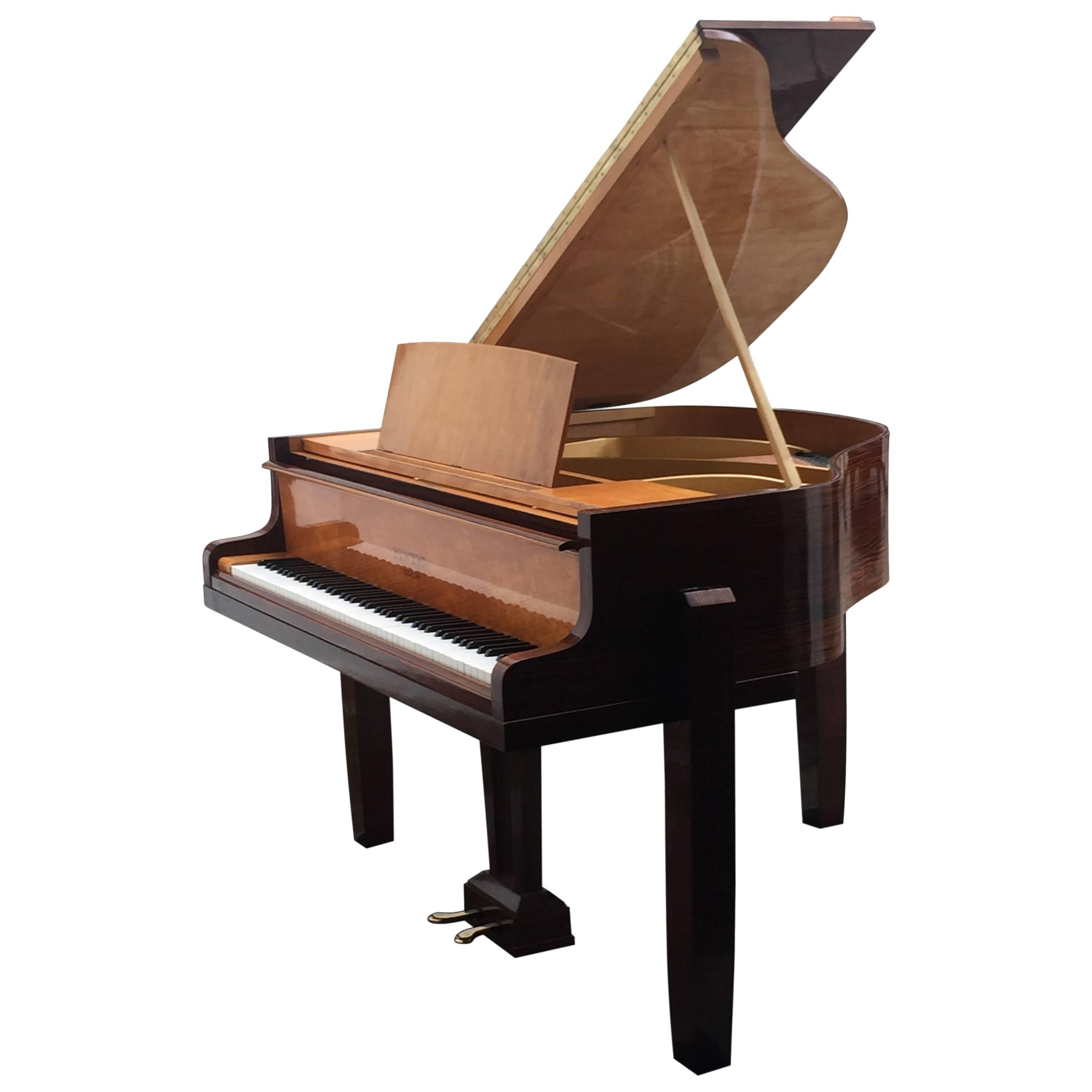 Mid-century-modern / Modernist  Grand Piano Pleyel Macassar Ebony Citruswood For Sale