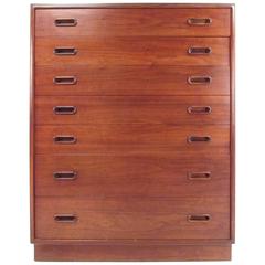 Mid-Century Scandinavian Modern Highboy Dresser 10