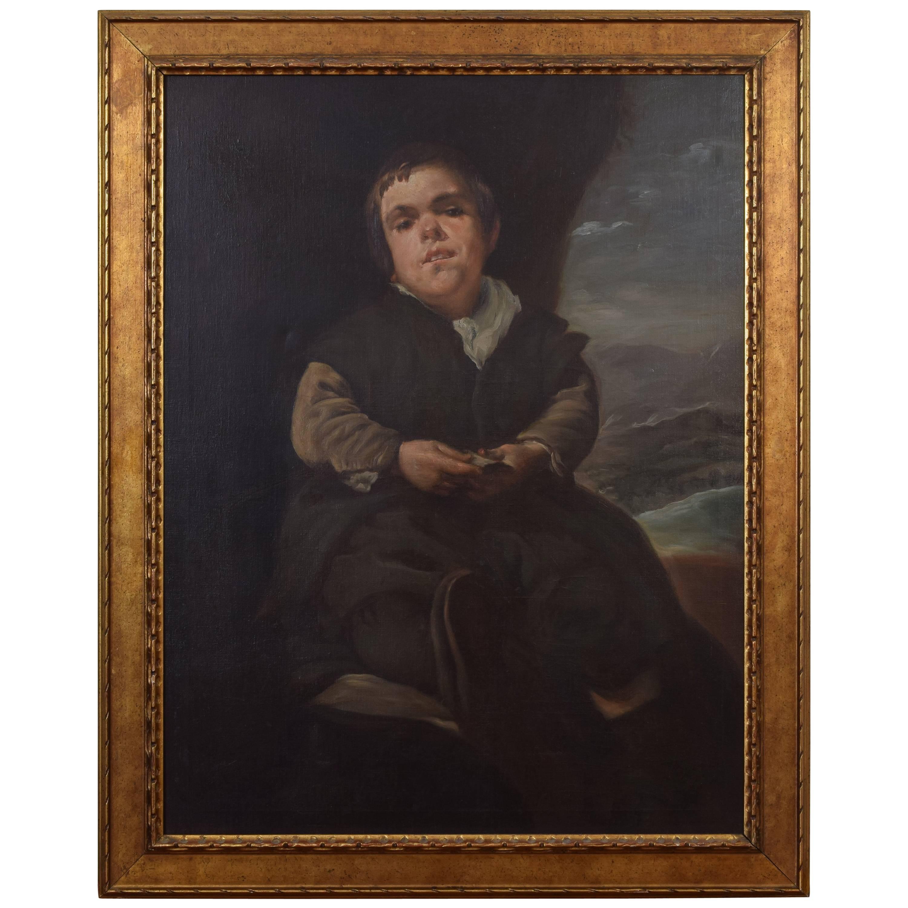 Oil on Canvas, after Diego Rodriguez de Silva y Velazquez, Early 20th Century For Sale