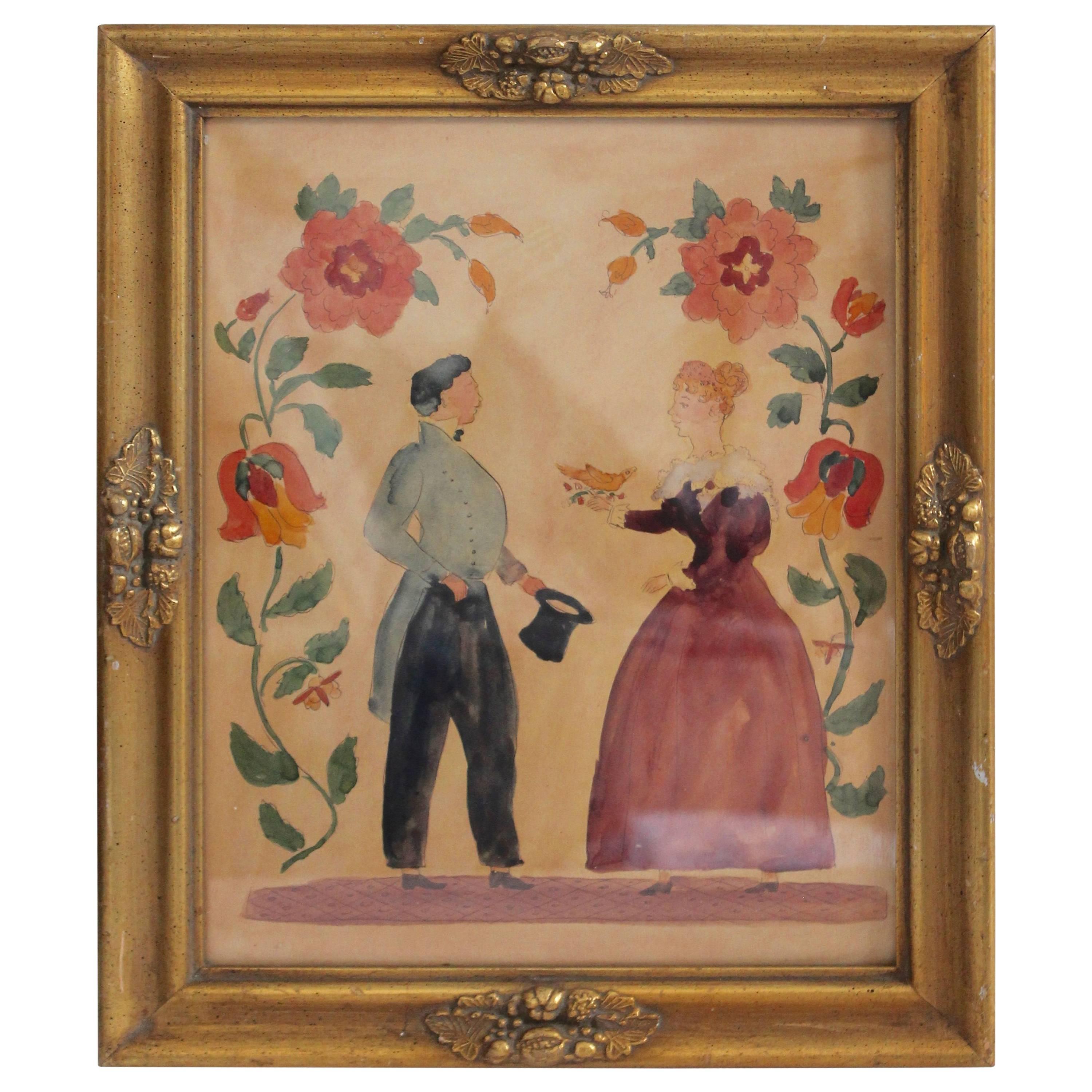 19th Century Hand-Painted Pennsylvania Froctor