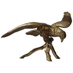 Vintage Bronze Eagle Statue