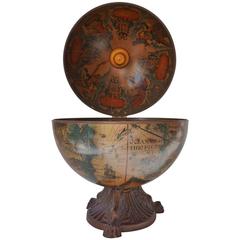 Vintage Italian World Globe Dry Bar, circa 1960s