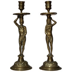 Folk Art Candle Holders