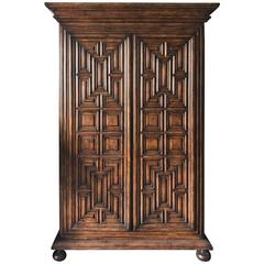 Geometric Armoire by Charles Pollock for the William Switzer Collection (Dark)