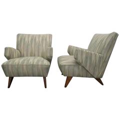 Pair of Early Jens Risom Lounge Chairs 6
