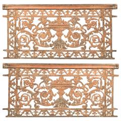 Antique Pair of Rococo-Style Wrought Iron Gates
