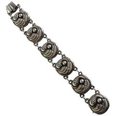 Antique Georg Jensen Sterling Silver Bracelet #19