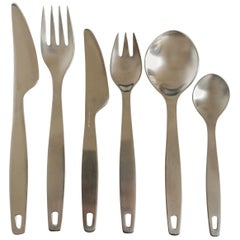 Georg Jensen Stainless Holiday ii Flatware Set for Eight People, 48 Pieces