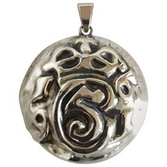 Silver Pendant with a Monogram from King Christian V of Denmark