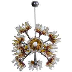 Sputnik Lamp by Mazzega, Italy, 1960s 4