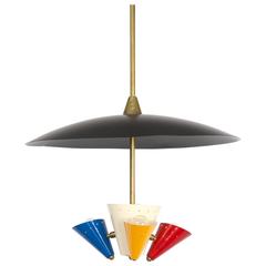 1950s Ceiling Hanging Lamp by Stilnovo, Italy 10