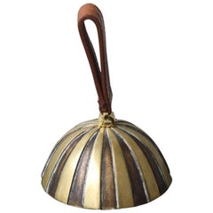 Retro Carl Auböck Brass Striped Bell
