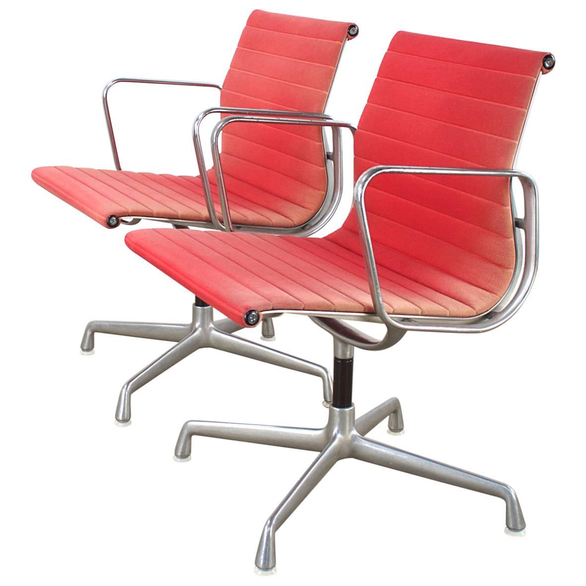 Charles and Ray Eames EA107 Fauteuil for Herman Miller, Set of Two For Sale