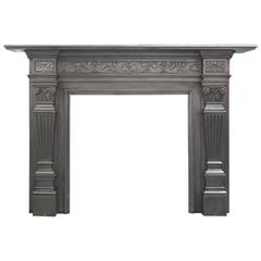Antique Coalbrookdale Victorian Cast Iron Fireplace Surround 8