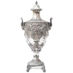 Antique 18th Century Silver Tea Urn, 1776, Ffrench of Galway