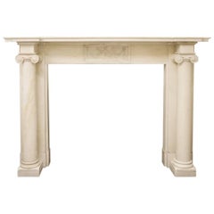 Antique Georgian Fire Surround in Statuary Marble