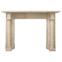 Antique Early Victorian Carrara Marble Fire Surround
