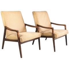 Pair of Czech Republic 1960s Lounge Chairs for Manufacturer ’Interier Praha’