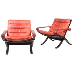 Pair of Lounge Chairs Model "Flex" by Ingmar Relling