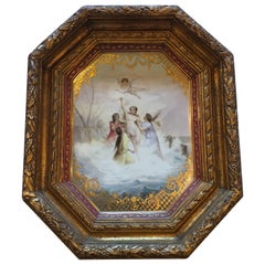 Trimph Der Venus Plato Real de Viena Enmarcado Firmado y Marcado Colmena de Abejas
