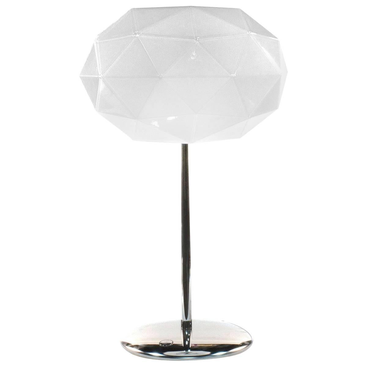 Modern Chrome Soffione 45 Table Lamp by Michele de Lucchi for Artemide, Italy For Sale