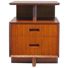 Retro Frank Lloyd Wright Nightstand or End Table Henredon Taliesin, circa 1955