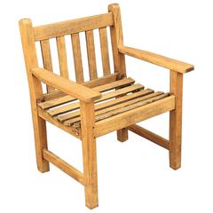 English Lister Chair of Teak for the Garden and Patio 1