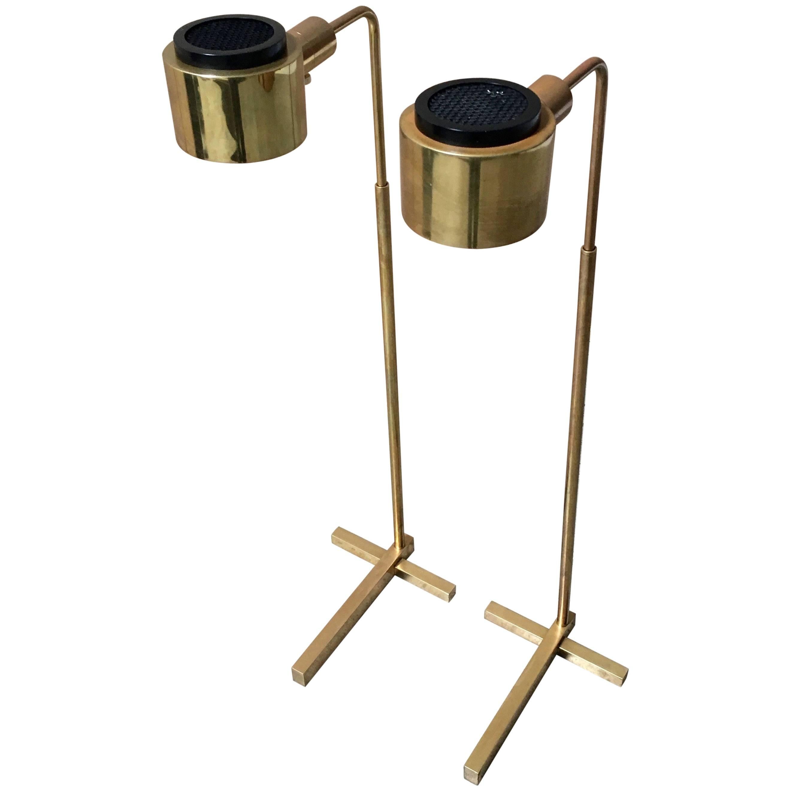  Casella Brass Adjustable Floor Lamp